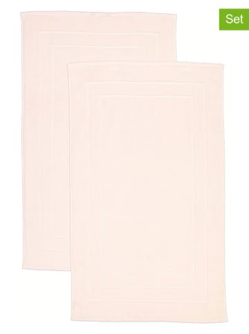avance 2-delige set: badmatten lichtroze - (L)100 x (B)60 cm