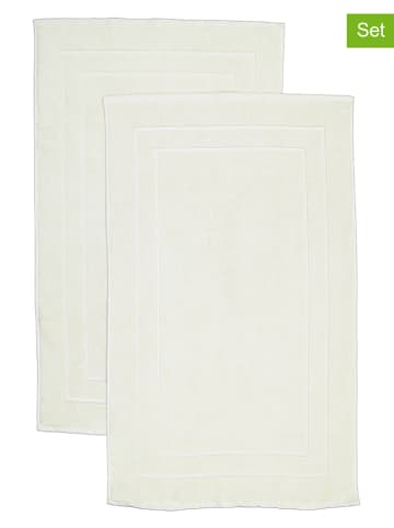 avance Dywaniki łazienkowe (2 szt.) w kolorze kremowym - 100 x 60 cm