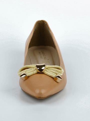 London & London Ballerinas in Hellbraun