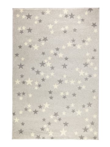 Lamino Kurzflor-Teppich in Grau - (L)130 x (B)100 cm