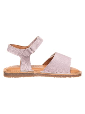lamino Leren sandalen lichtroze