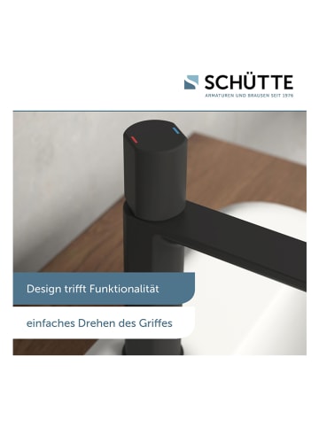 Schütte Waschtischarmatur "New York" in Schwarz