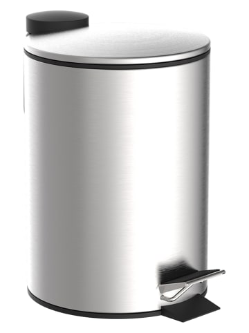 Schütte Kosmetik-Treteimer in Chrom - 3 l