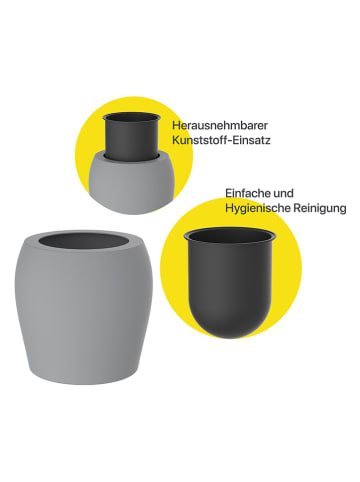 Schütte Toiletborstelhouder grijs - (H)37,7 x Ø 13 cm