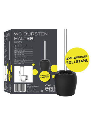 Schütte Toiletborstelhouder zewart - (H)37,7 x Ø 13 cm