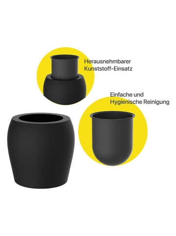 Schütte Toiletborstelhouder zewart - (H)37,7 x Ø 13 cm