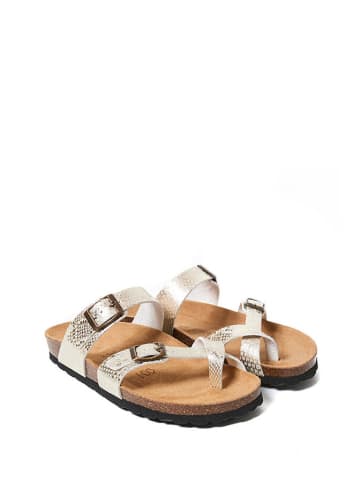 Mandel Teenslippers goudkleurig