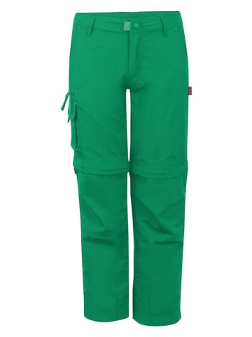Trollkids Spodnie trekkingowe Zipp-Off ''Oppland'' - Regular fit - w kolorze zielonym