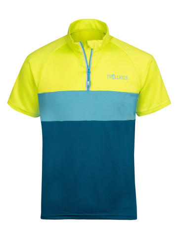Trollkids Trainingsshirt "Trondheim" in Gelb/ Blau