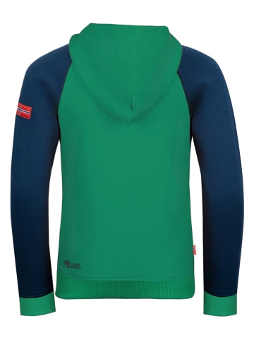 Trollkids Bluza "Stavanger" w kolorze granatowo-zielonym