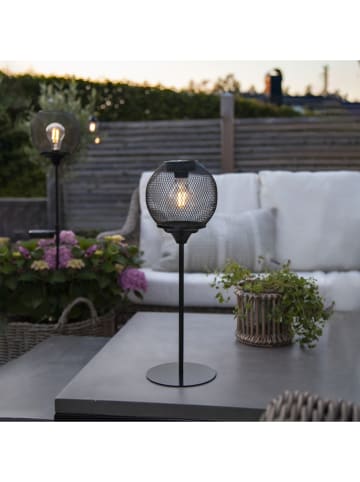 STAR Trading Solarna lampa stołowa LED "Sunlight" w kolorze czarnym - wys. 45 cm