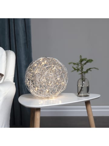 STAR Trading Dekoracyjna lampa LED "Trassel" w kolorze srebrnym - Ø 30 cm