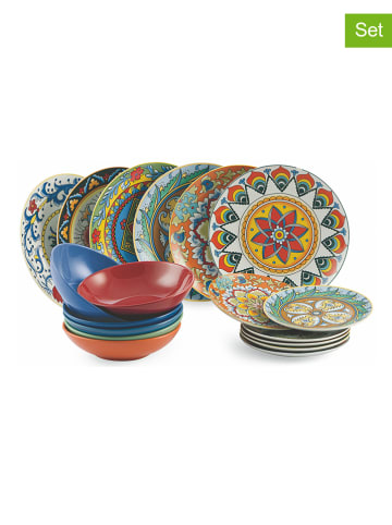Villa d´Este 18-delig tafelservies "Renaissance" meerkleurig
