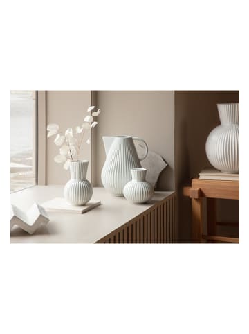 LYNGBY Wazon "Tura" w kolorze białym - wys. 14,5 cm