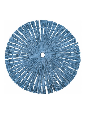 Villa d´Este 6-delige set: placemats "Ocean" blauw - Ø 38 cm