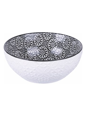 Villa d´Este Saladekom "Confusion" zwart/wit - Ø 20 cm