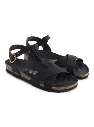 Sunbay Sandały "Albany" w kolorze czarnym