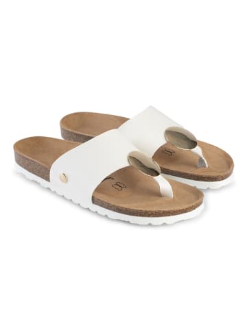 Sunbay Teenslippers "Maria" wit