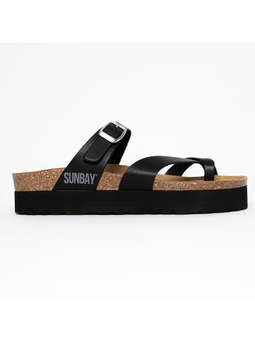 Sunbay Sleehakslippers "Acheron" zwart