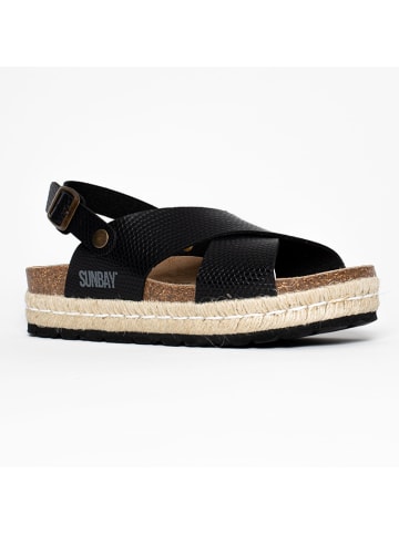 Sunbay Sandały "Avalon" w kolorze czarnym