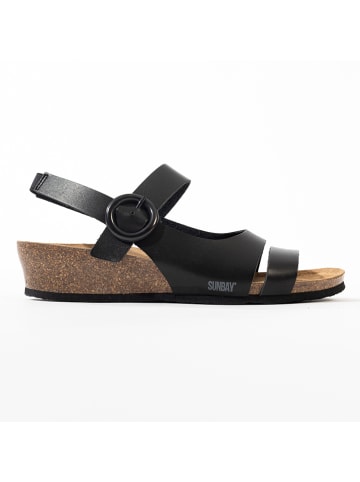 Sunbay Sleehaksandalen "Angela" zwart