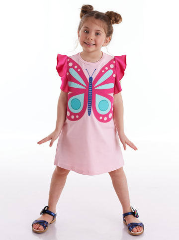 Denokids Sukienka "Butterfly" w kolorze jasnoróżowym