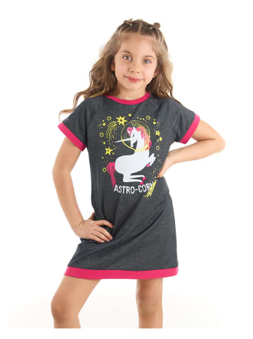 Deno Kids Sukienka "Astrocorn" w kolorze szarym