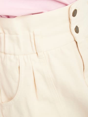 Naf Naf Spódnica w kolorze kremowym