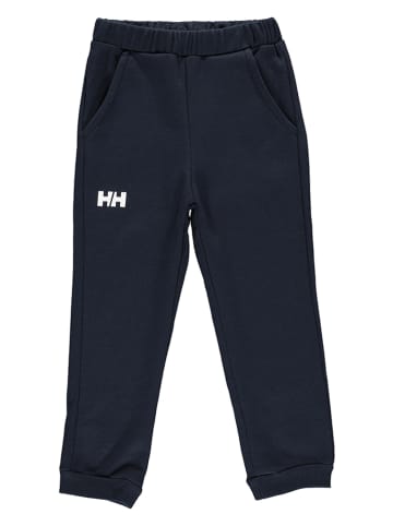 Helly Hansen Spodnie dresowe "Logo" w kolorze granatowym