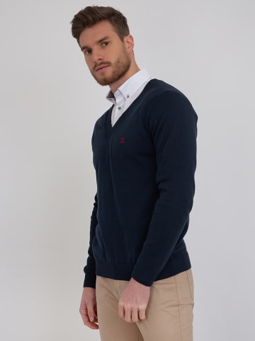 SIR RAYMOND TAILOR Sweter "Svend" w kolorze granatowym