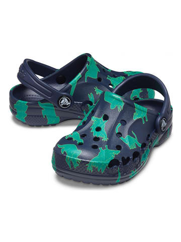 Crocs Chodaki "Baya Graphic" w kolorze zielono-granatowym