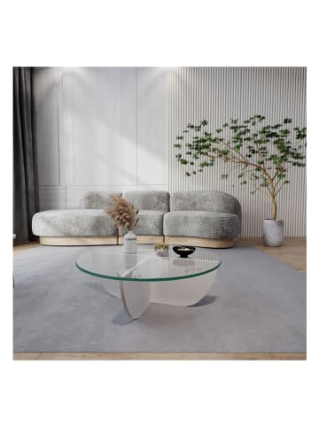 Evila Salontafel wit - (H)40 x Ø 90 cm