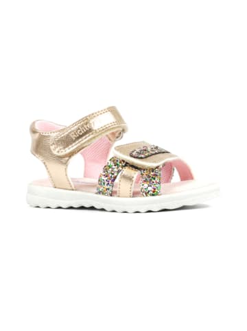 Richter Shoes Sandały w kolorze złotym