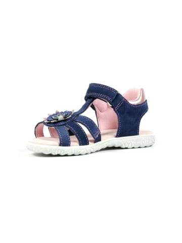 Richter Shoes Skórzane sandały w kolorze granatowym