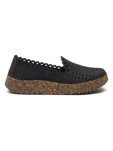 Comfortfusse Skórzane slippersy w kolorze czarnym