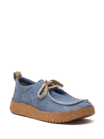 Comfortfusse Schnürschuhe in Blau