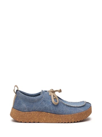 Comfortfusse Schnürschuhe in Blau