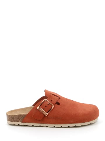 Grünland Leren slippers terracotta