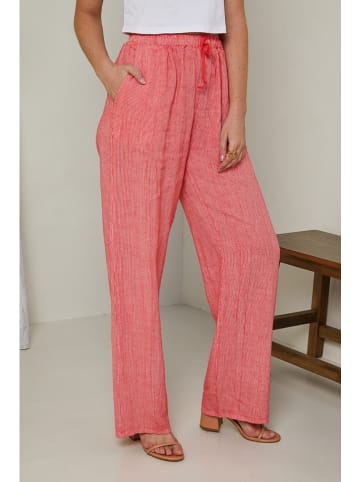 Rodier Lin Linnen broek rood