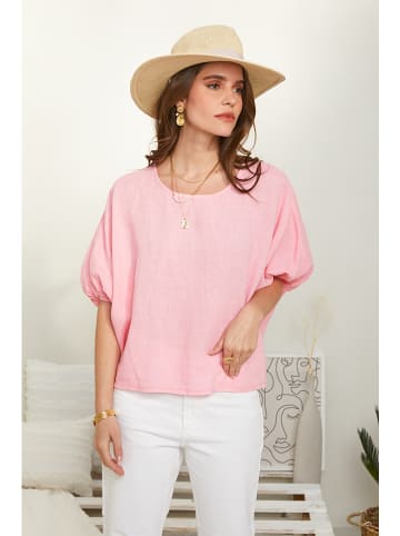 Rodier Lin Leinen-Bluse in Rosa