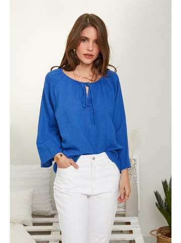 Rodier Lin Linnen blouse blauw