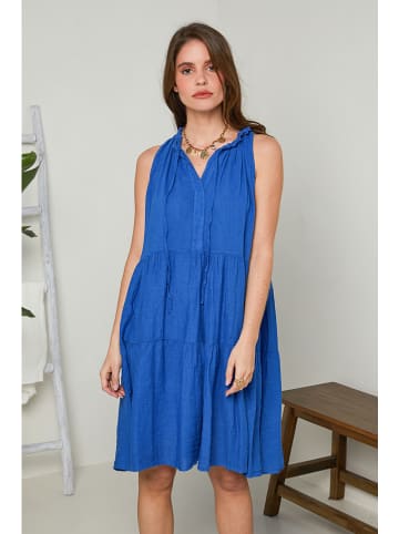 Rodier Lin Leinen-Kleid in Blau