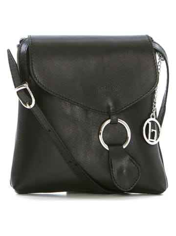 Lia Biassoni Black leather handbag - 21 x 22 x 4 cm