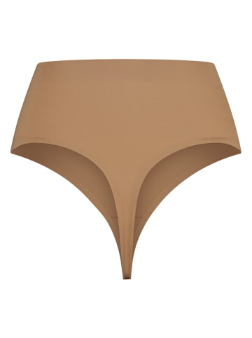 Bye Bra Stringi modelujące w kolorze jasnobrązowym