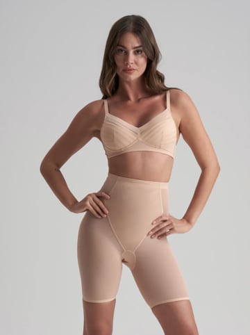 Bye Bra Szorty modelujące w kolorze beżowym