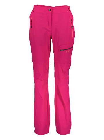 CMP Spodnie funkcyjne Zipp-Off w kolorze różowym
