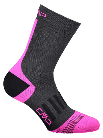 CMP Trekkingsocken in Anthrazit/ Pink