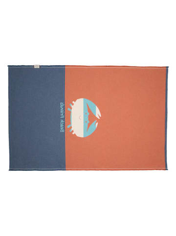 David Fussenegger Tapijt "Goliath - Krab" turquoise/oranje