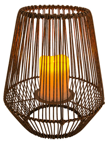 näve Decoratieve ledsolarlamp bruin