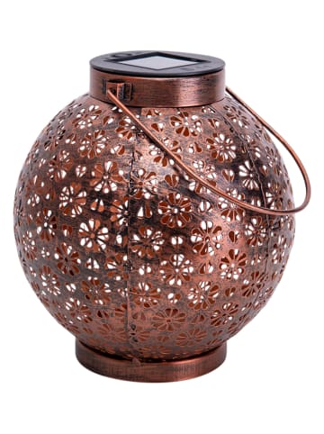 näve 2-delige set: decoratieve ledsolarlampen bronskleurig - (H)19,5 cm